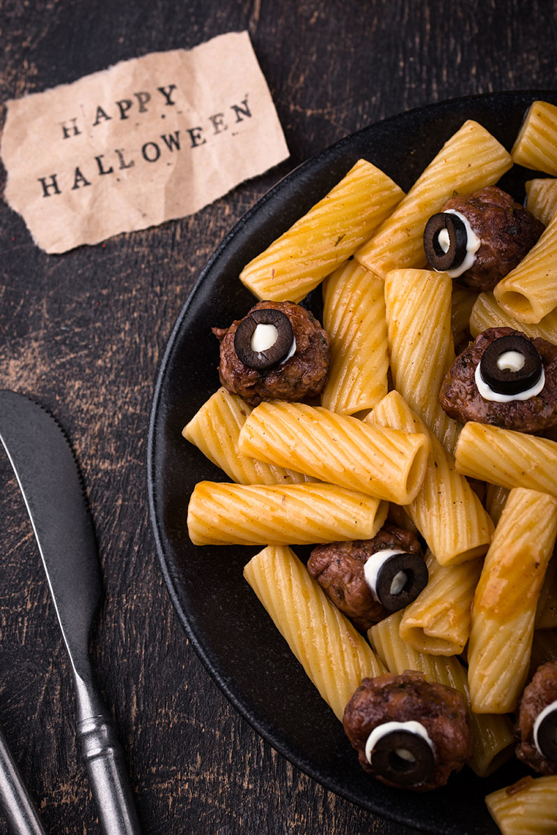 Recetas de Halloween: spaghetti terrorífico y divertido