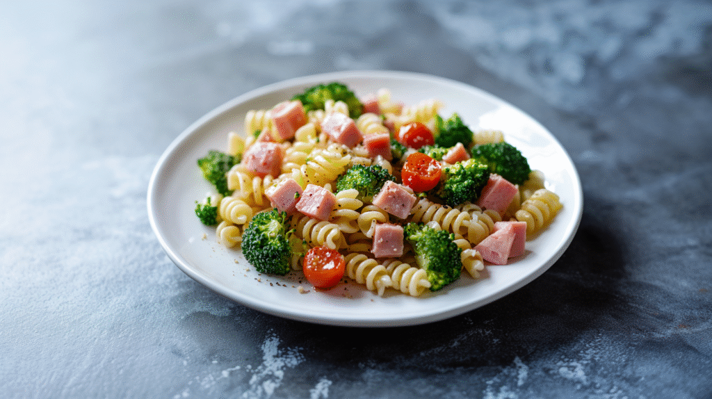 pasta fria con jamon